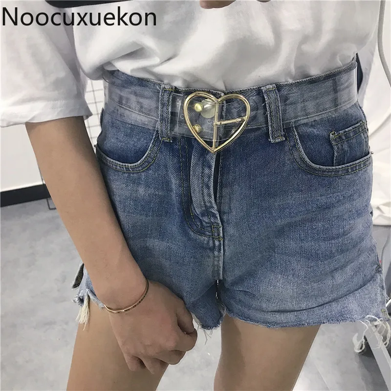 Waist Belts Women Resin Transparent Long New Belt Adjustable Waist Dress band Transparent Belt Heart Buckle Waist Sweet Belt