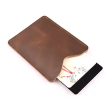 Дизайнерский кожаный кредитный держатель для карт, тонкий Porte Carte Femme, Винтажный чехол для карт, мини-подарок, держатель для карт для женщин