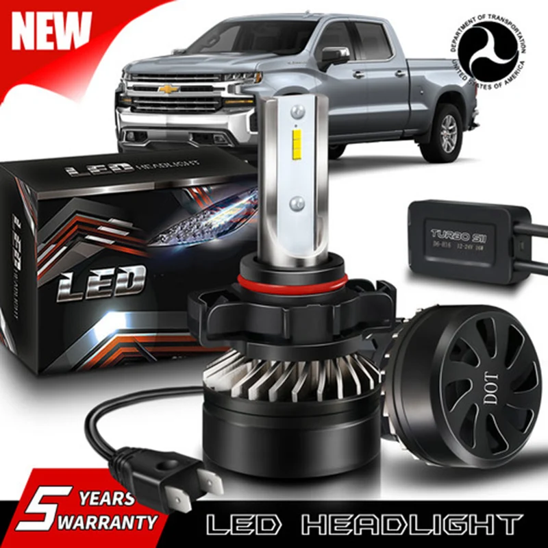 

LED Headlight Bulbs 60W Super Bright 6500K 12000L Fog Light Lamps For Toyota Tacoma Yaris Tundra Car Accessory