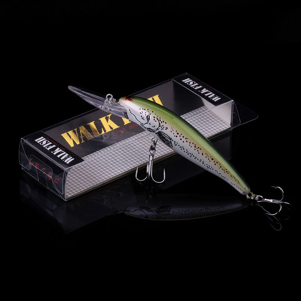 المشي الأسماك حار المتذبذب الصيد إغراء 115 ملليمتر 11.6 جرام البلاستيك البلمة باس بايك الطعم الثابت الاصطناعي الصيد معالجة Pesca الغوص 3-4 متر المشي الأسماك حار المتذبذب الصيد إغراء 115 ملليمتر 11.6 جرام البلاستيك البلمة باس بايك الطعم الثابت الاصطناعي الصيد معالجة Pesca الغوص 3-4 متر