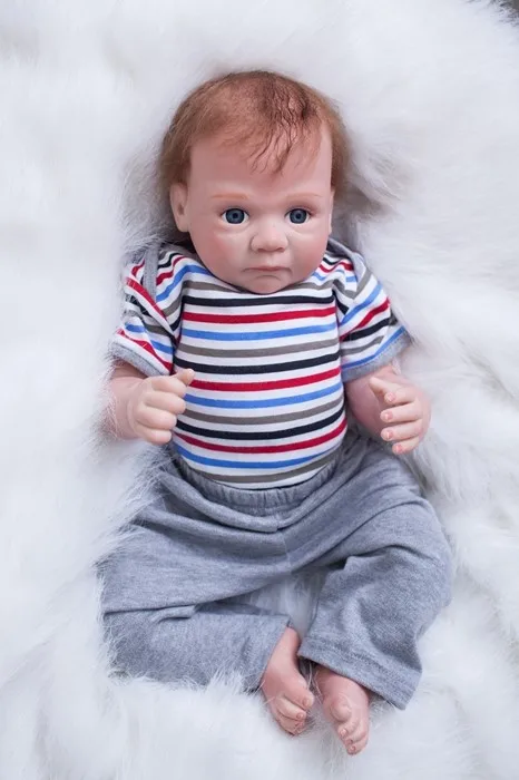 50 см Новинка, мягкая силиконовая кукла для новорожденного, Реалистичная кукла для новорожденного мальчика, подарок на день рождения, рождественский подарок