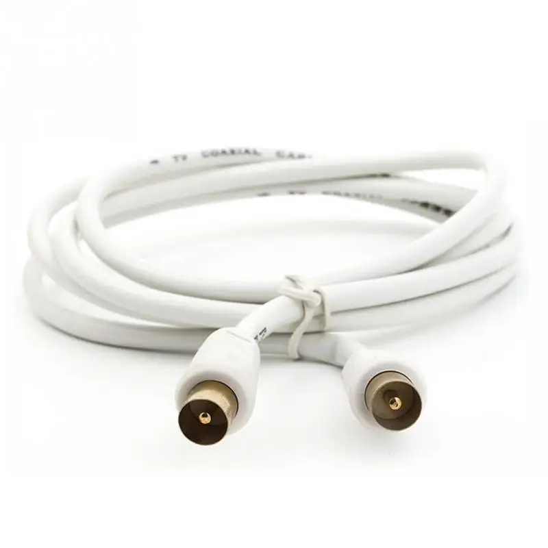 10m RF Fly Lead Coaxial Aerial Coax Cable TV Male to M Extension High