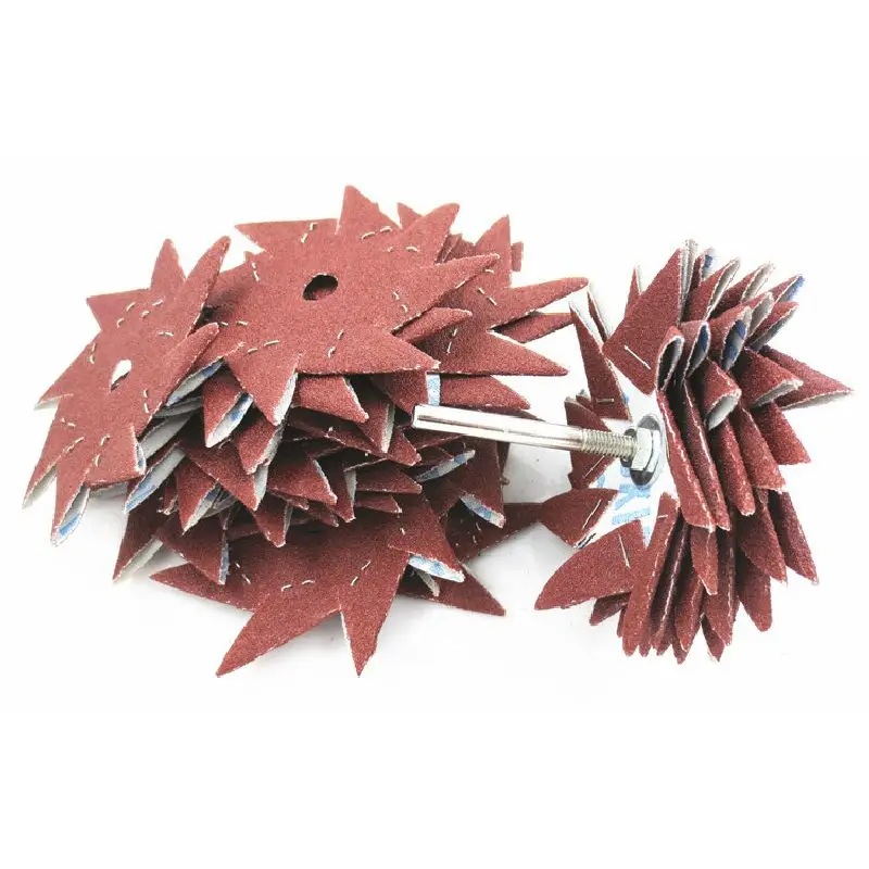 

60pcs Wood Carvings Root Furniture Finishing Tool Eight Disc Sand Paper Matte Octagon Gap Burr Sandpaper Emery Abrasive Cloth