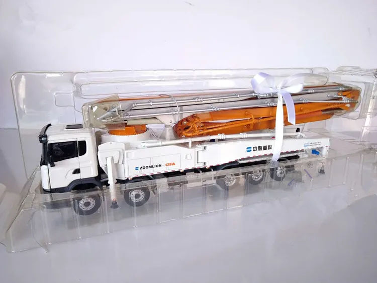 Изысканная модель из сплава 1:38 грузовик Scania трактор Zoomlion 64X 6RZ бетононасос литые