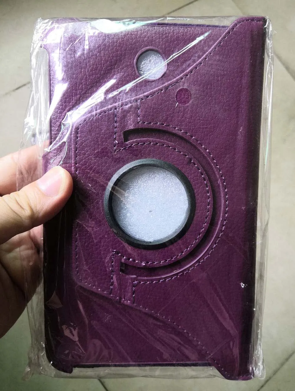 Флип-стенд из искусственной кожи чехол Funda Capa чехол для Asus MeMO Pad 7 ME176 ME176C ME176CX K013 7 дюймов чехол для планшета+ пленка+ ручка - Цвет: Purple 360 Case