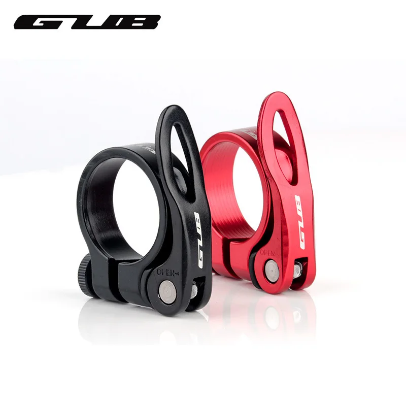 GUB Bicycle Seat Post Clamp Aluminum Alloy Quick Release Bike Seatpost Clamps Clamping Clip Bike Parts 31.8mm 34.9mm