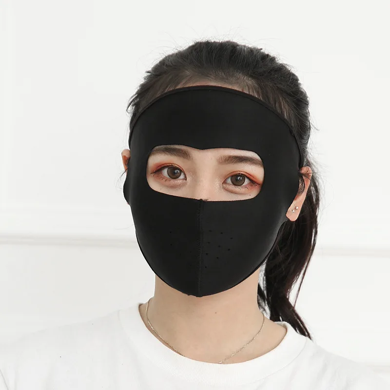 

Sunscreen Mask Women Summer Ice Silk Face Masks Men Neck Protector Riding Anti-UV Ultraviolet-proof Breathing Mask Portable 1Pcs