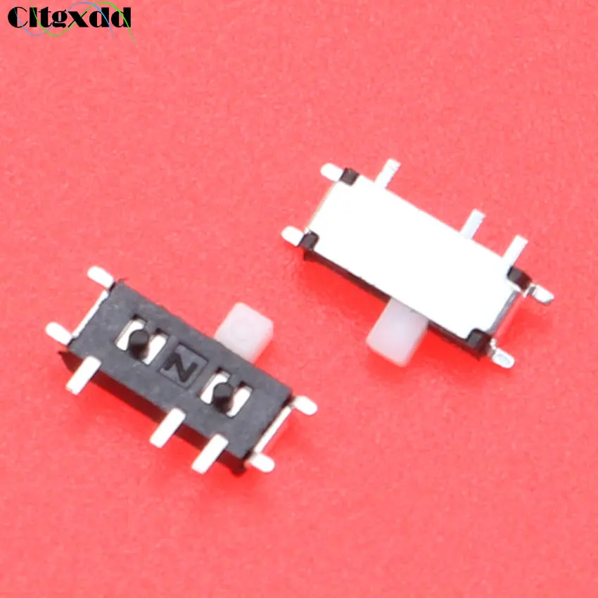 Cltgxdd 1 шт. мини тумблер 7pin вкл./выкл. 1P2T SPDT SMD ползунковый переключатель для MP3