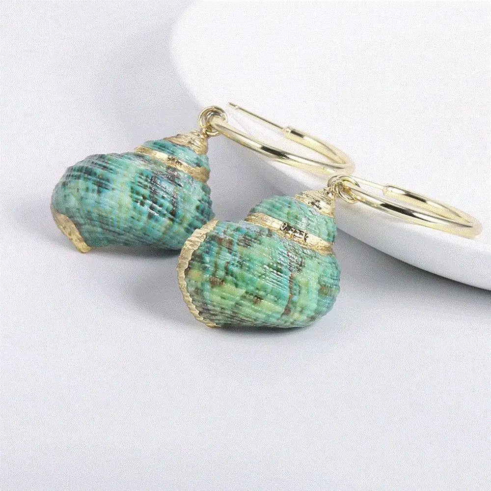 2019 Горячая продажа ювелирных изделий инкрустированные с золотым краем морской