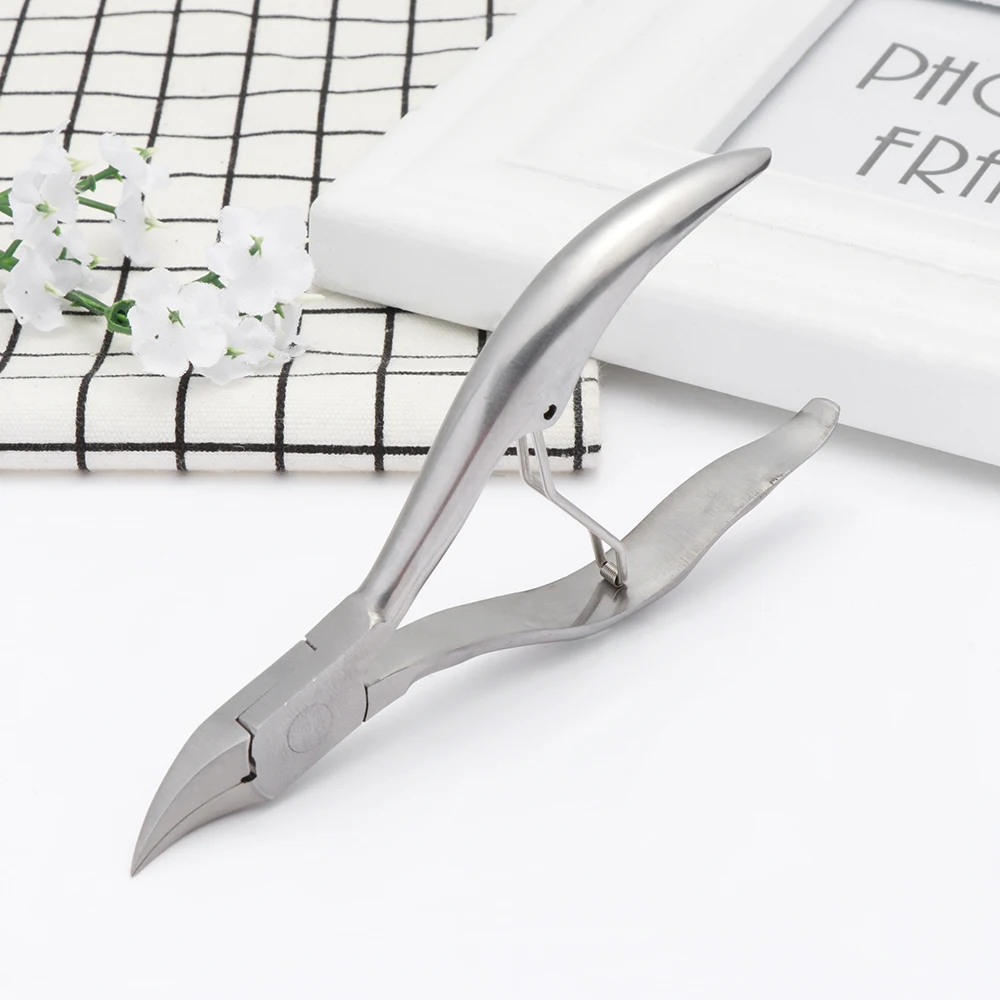 

1PC New Professional Silver Stainless Steel Toe Nail Nipper Clipper Cutter Ingrown Nail Art Manicure Pedicure Decoration Tools