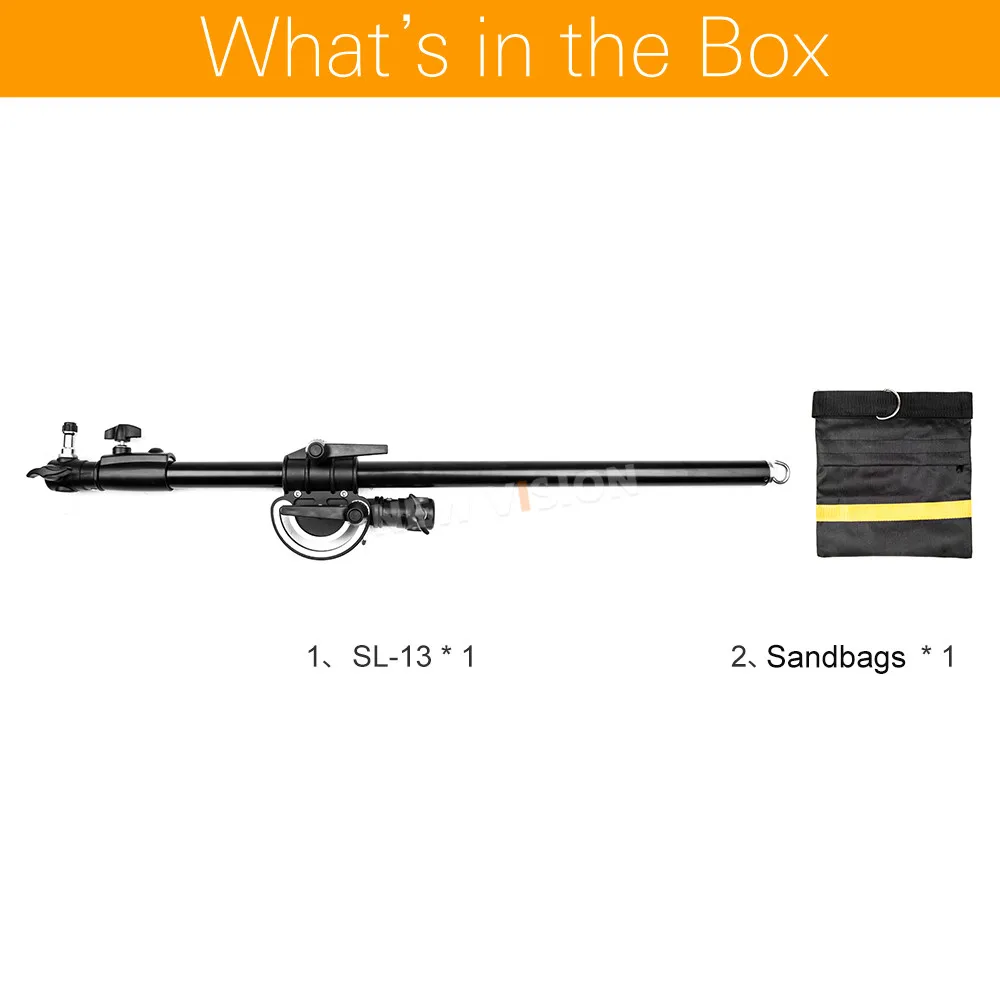 84-148 см 3"-58" Pro Studio фото телескопическая стрела кронштейн верхний светильник с песком для Speedlite 10 кг Грузоподъемность