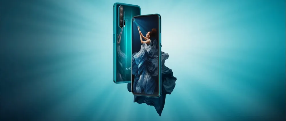 Honor 20 pro мобильный телефон полный экран AI камера Восьмиядерный отпечатков пальцев ID NFC android 9