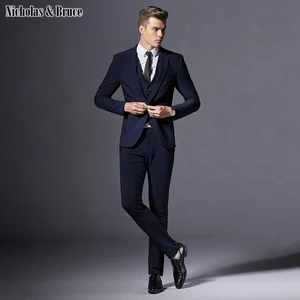 N&B Suits Men Mens Suits with Pants Wedding Man Business Formal Suit Slim Fit Male Suit Men's Classic Large Dresses