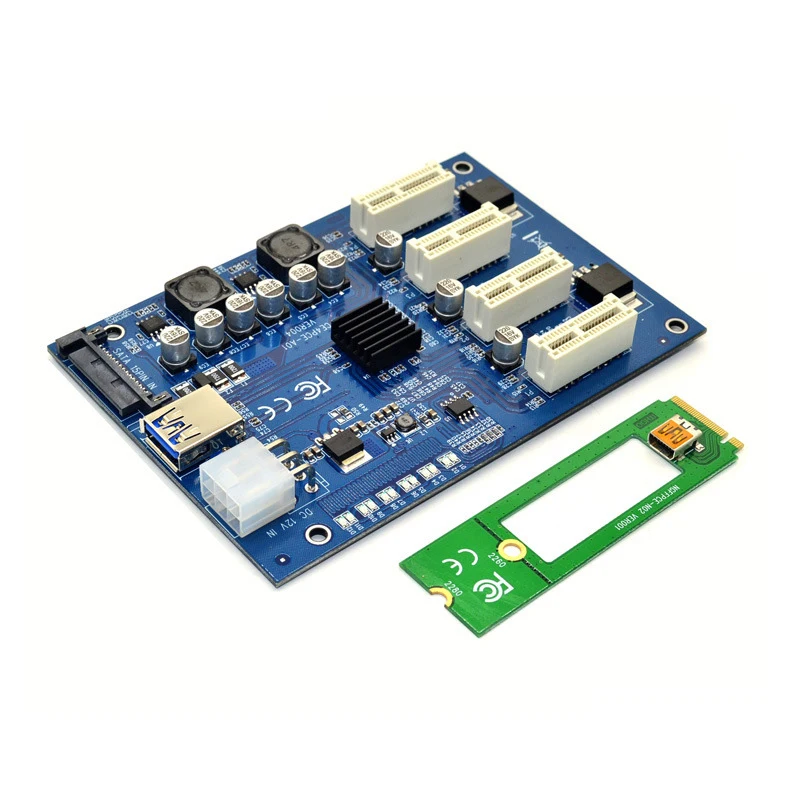 Ngff Pci-e Pci Express Extensor Riser Cartão Adaptador de Cartão Pci-e Slot Adaptador Pcie Porta Multiplicador Pcie Express Cartão para Mineração M.2 Cartões para acréscimos - Imagem 3