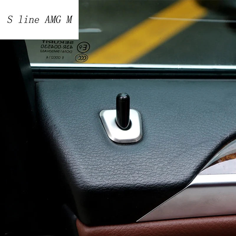 

Car styling Lock Modified Door Pin Interior decoration cover Stickers Trim For BMW 3 series F30 5 series F10 X5 E70 F15 X6 F16