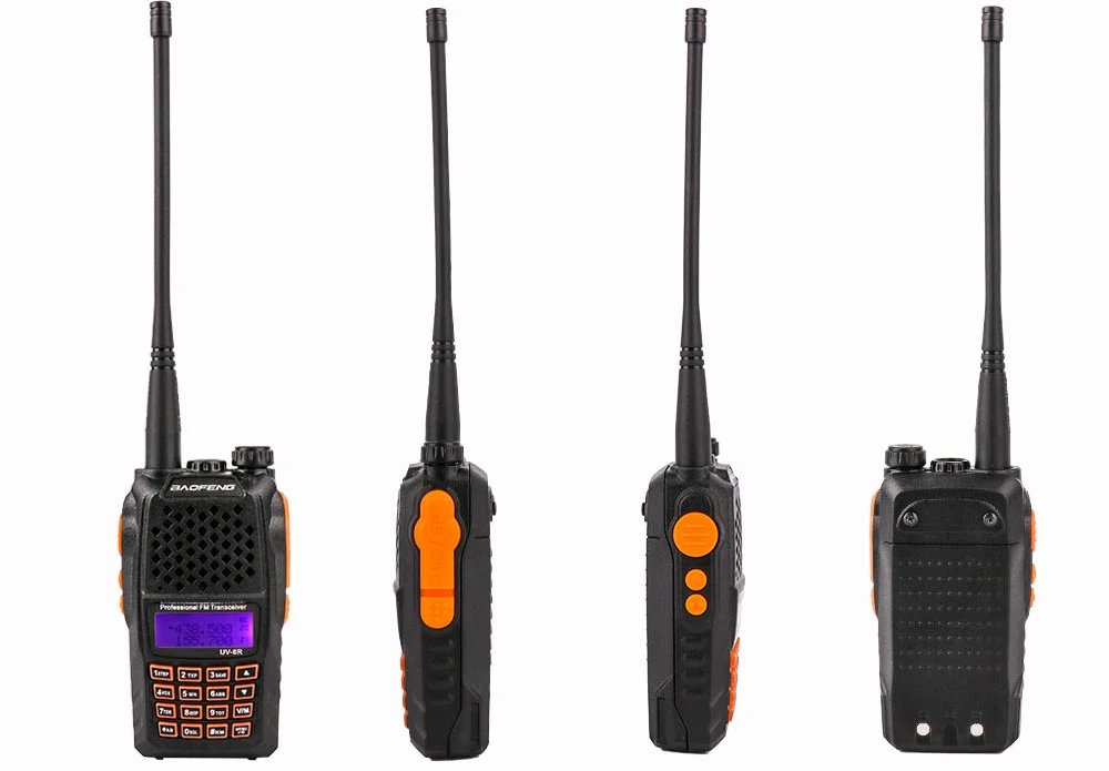 Baofeng UV-6R двухстороннее радио walky talky Профессиональный для sdr hf трансивер CTCSS DCS RX/TX звуковой сигнал VOX Функция uv6r ham радио cb