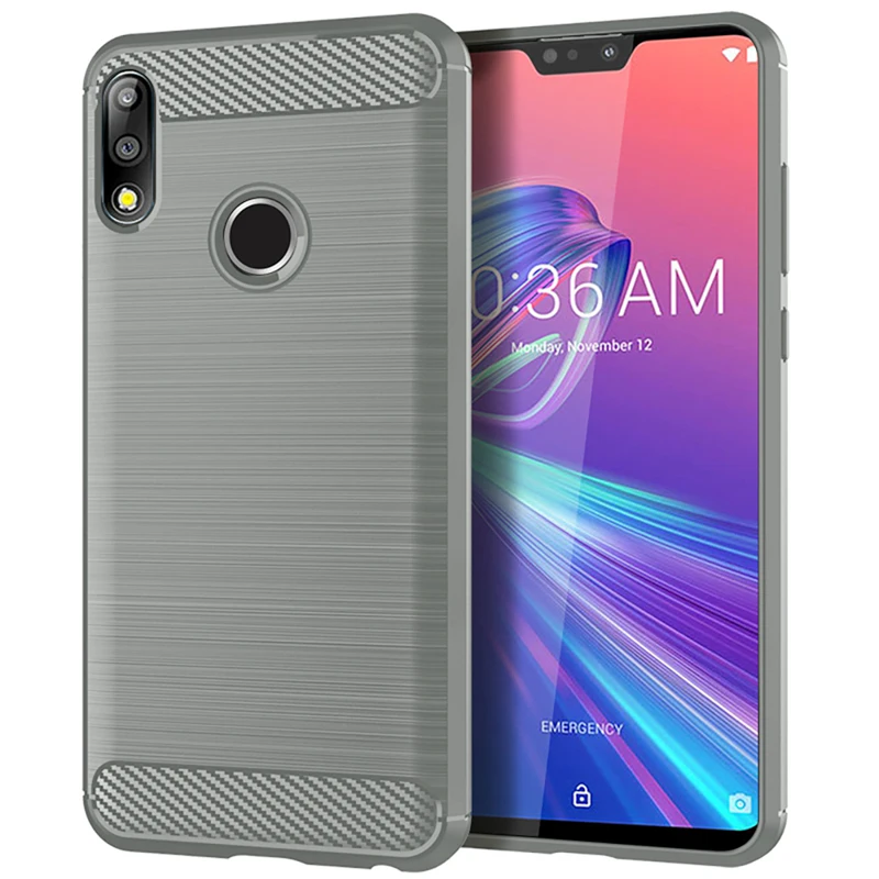 Чехол из углеродного волокна для Asus Zenfone Max M2 ZB633KL, Силиконовый противоударный чехол для Asus Zenfone Max Pro M2 ZB631KL, чехлы