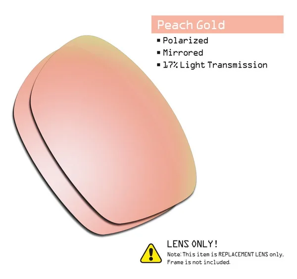 SmartVLT поляризованные Сменные линзы для солнцезащитных очков в квадрате Оукли Юпитер-несколько вариантов - Цвет линз: Peach Gold