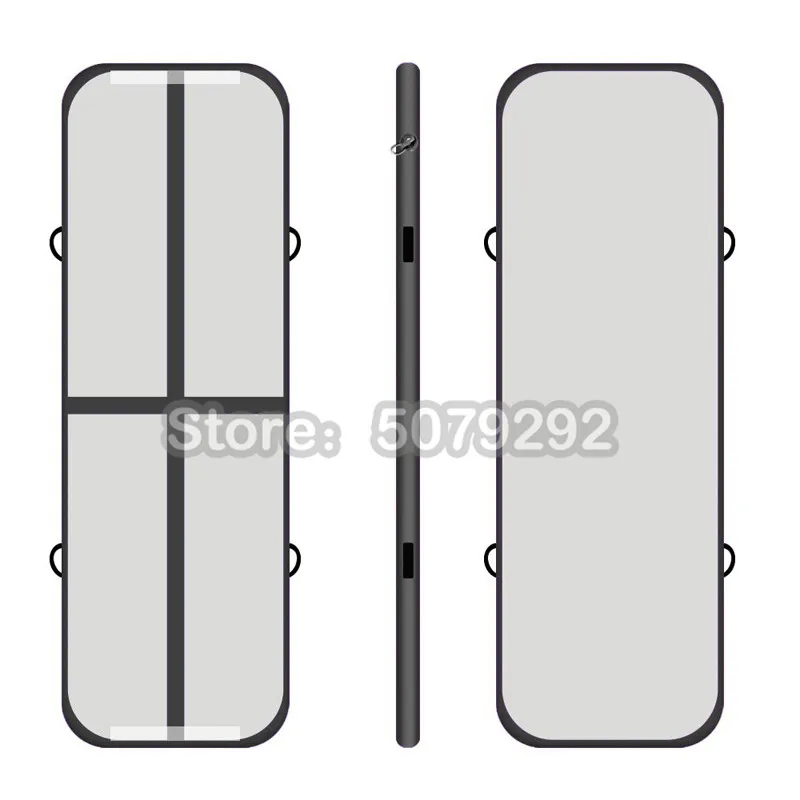 Надувной Tumbing коврик Airtrack 3 м* 1 м* 0,1 м гимнастический коврик надувной гимнастический мини-надувной коврик - Цвет: black cross line