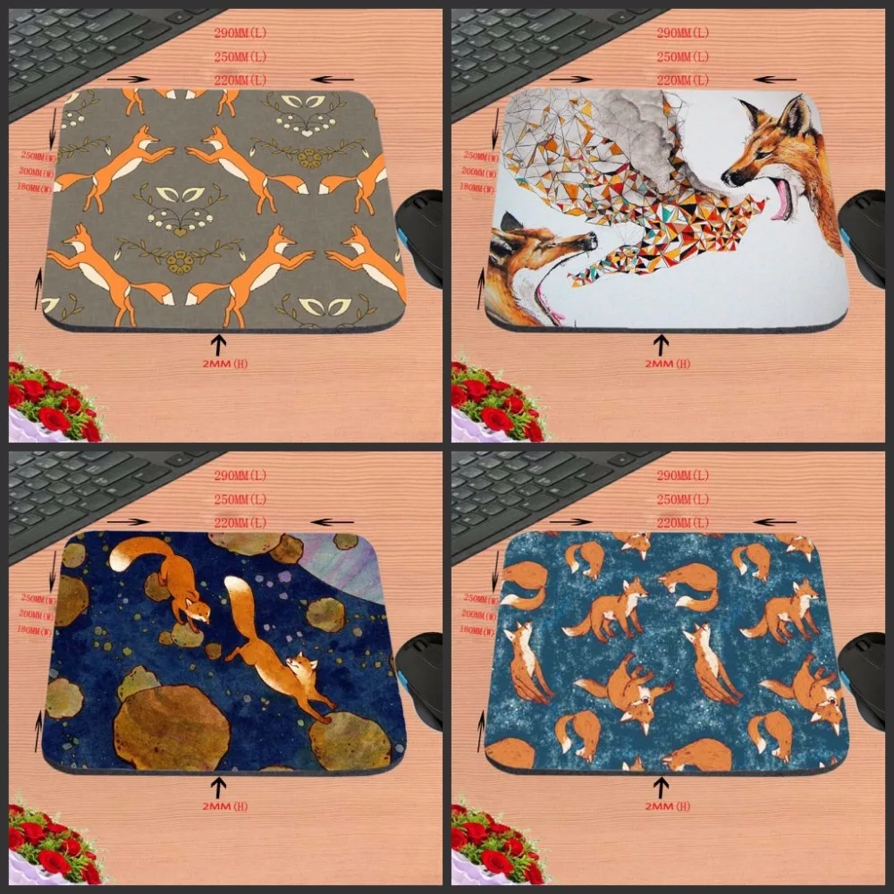 

Mairuige Animals Fox Best 18*22 and 25*29 And 25*2Ocm Anti-slip Mousepad Computer Gaming Mouse Pad Mat for Optal Trackball Mouse