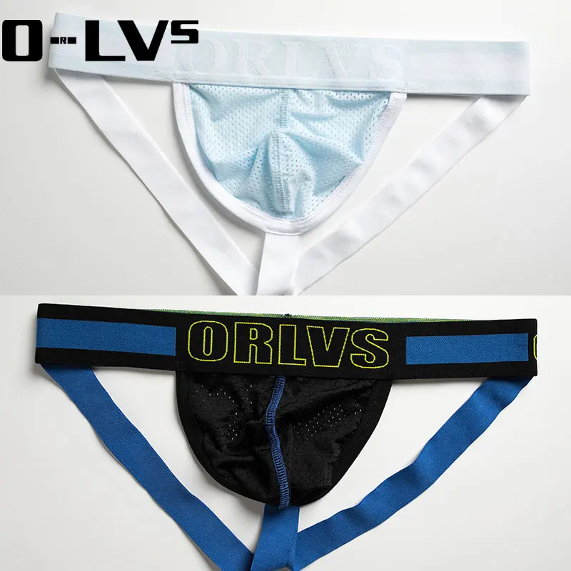C мужское Сетчатое нижнее белье ORLVS jockstrap сексуальное мужские стринги Homme Tanga OR488| |