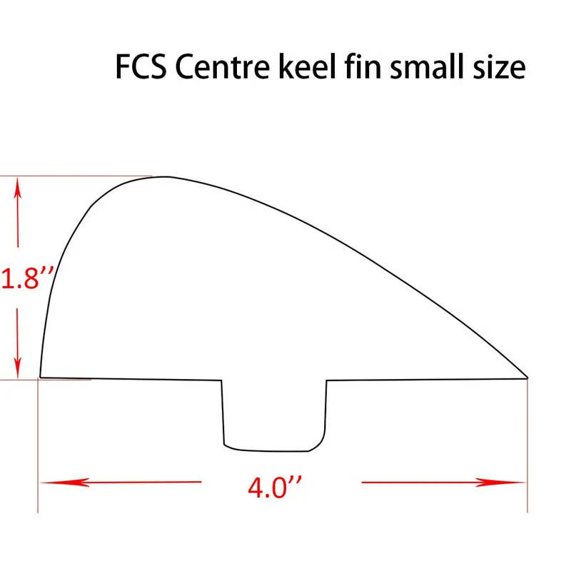 Для серфинга FCS маленький плавник красный/черный/синий FCS VS SUP доска плавники Knubster центр Kneel Fin