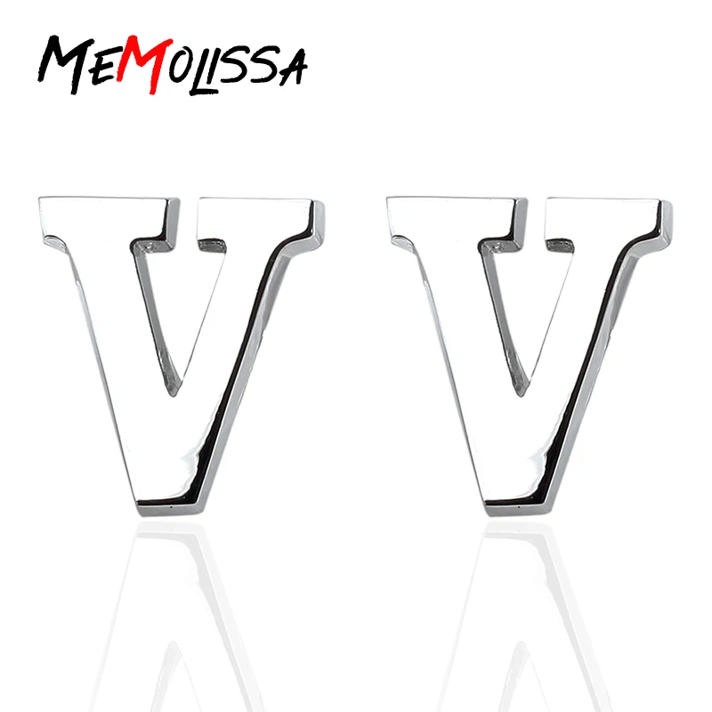 Мужские Запонки MeMolissa Initial V с буквенным принтом высококачественный браслет