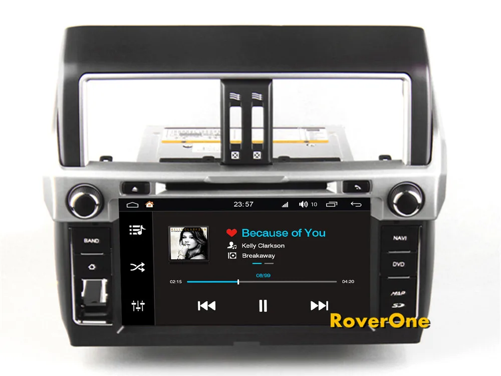 Top RoverOne Android 8.0 For Toyota Prado 2014 2015 Car Multimedia Player Radio Stereo DVD GPS Navigation Sat Navi PhoneLink 14