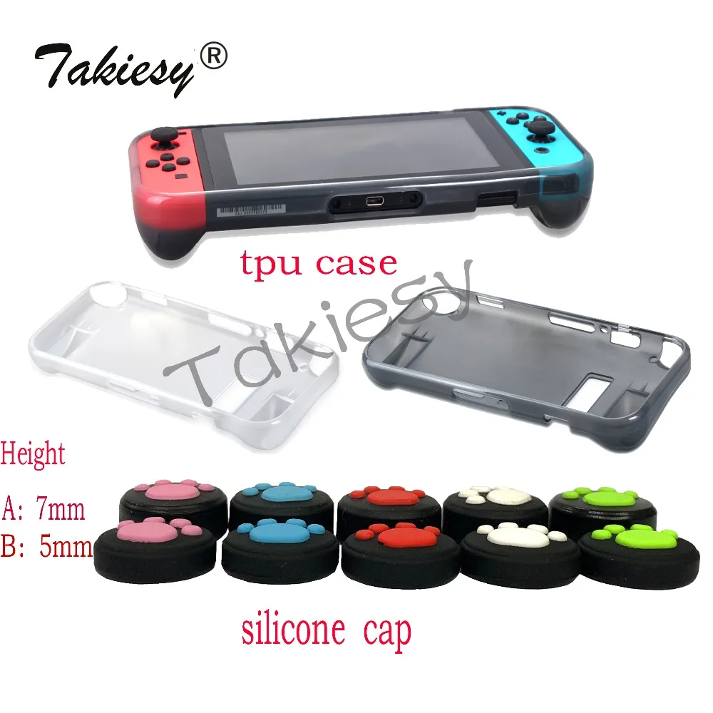 

Nintend Switch NS Soft TPU Hand Grip Case Ergonomic Ehanced Comfort Protect Cover Handle For Nintendo Switch Console