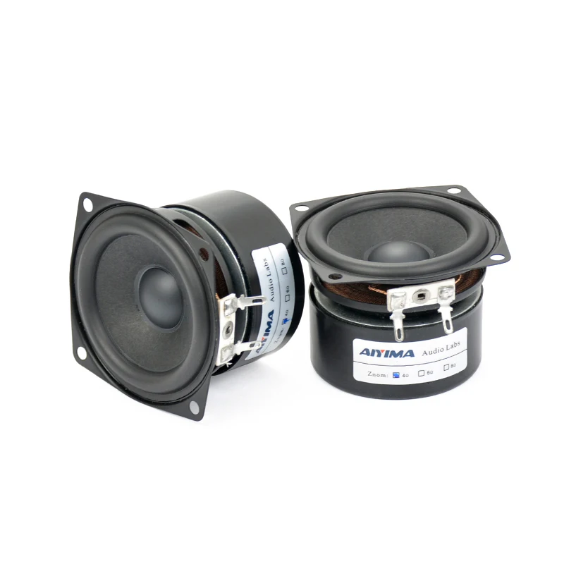 

AIYIMA 2pcs 2.5Inch 4Ohm 15W Full Frequency Bass Speaker Sound Bass Unit LoudSpeaker Full Range Hifi Woofer Audio Mini Speakers