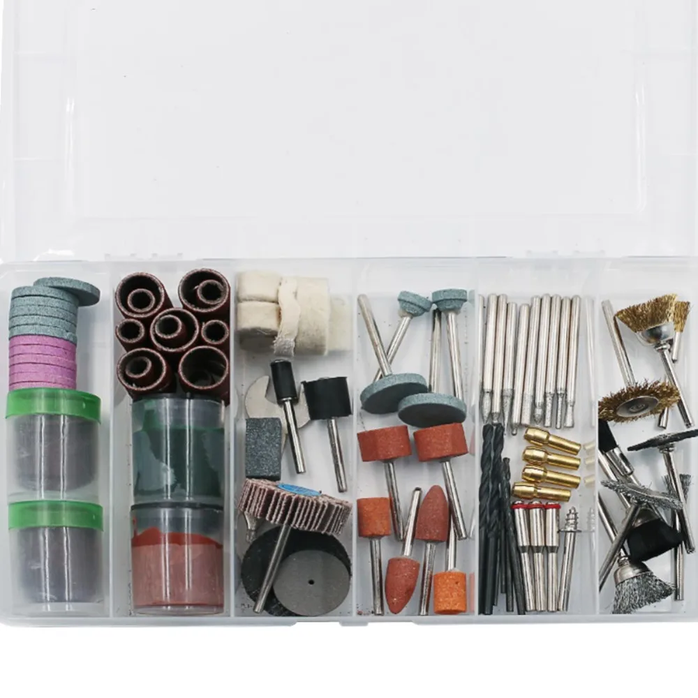 140 161 Pcs Electric Grinder Accessory Set, Grinding Head, Sandpaper