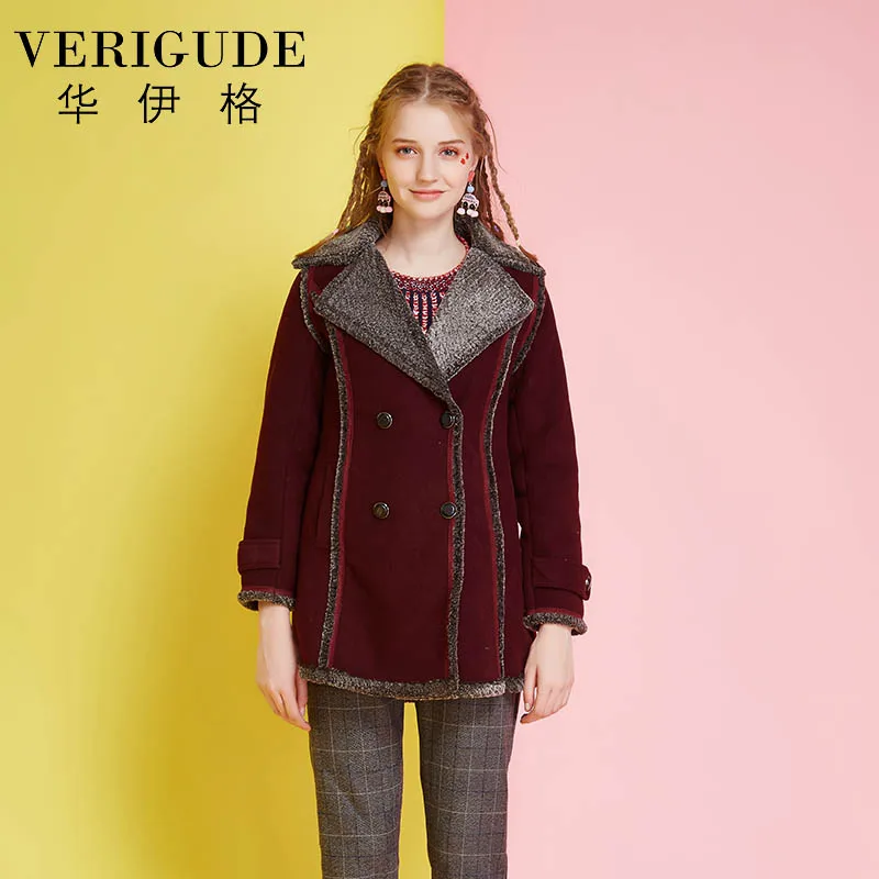 C34 winter Womens Faux Fur Lining Parka Jacket Woman Green