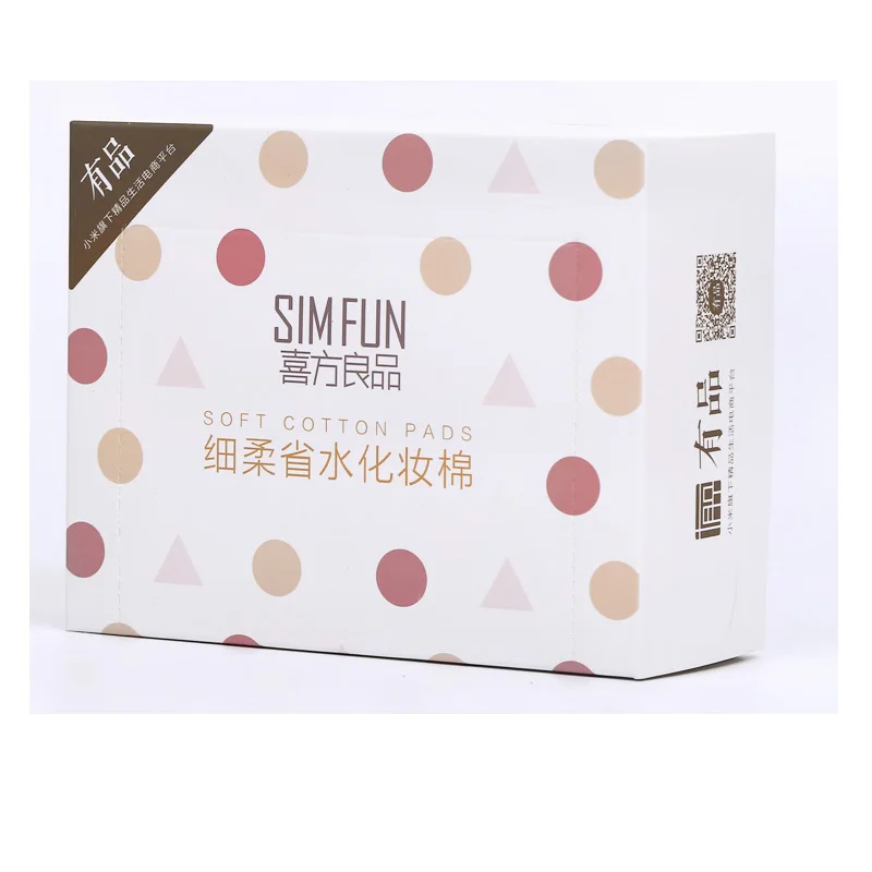 Xiaomi SIMFUN мягкие хлопковые подушечки высокого качества, экономия воды, уход за кожей, средство для снятия макияжа, чистящие салфетки, удобные, сохраняют кожу упругой - Цвет: Белый