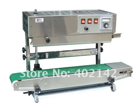 US $580.00 Free Shipping by DHL fedex100 warranty SF150W Automatic vertical Plastic bag sealing machine band sealer with date printing