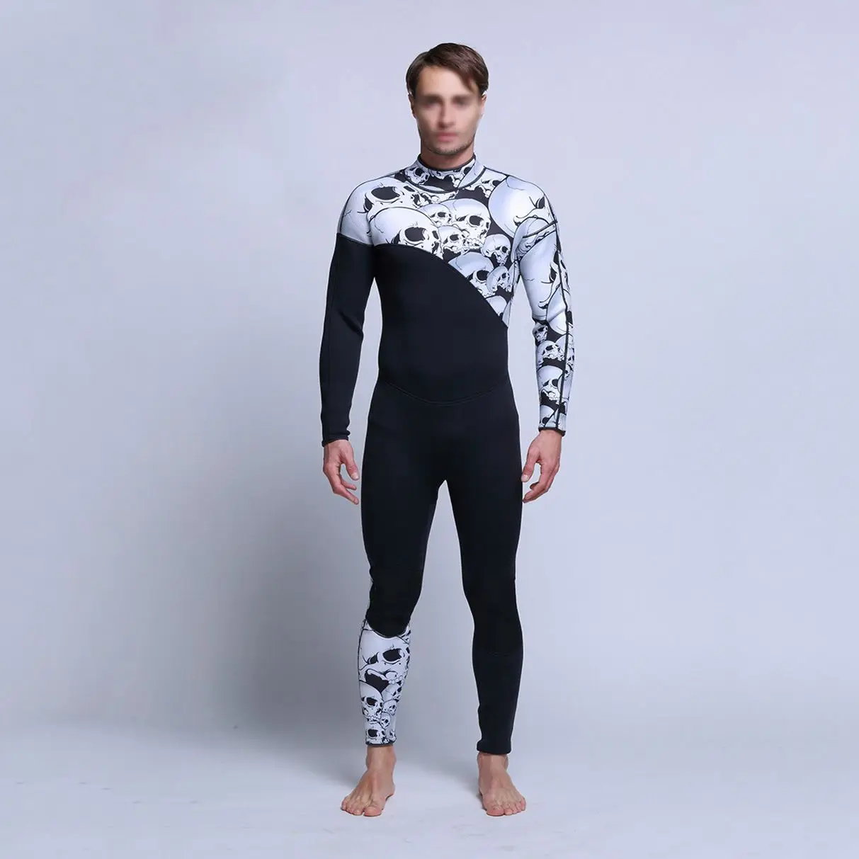 Man Siamese Diving Suit Long sleeved Surf Wear Personalized Wetsuit Male Free Diving Suit