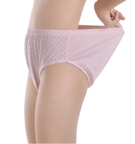 

New Arrival Lingerie Briefs Underwears Women Cotton women's Panties Plus Size 6XL Tall waist Dot Big size Mother Underwears