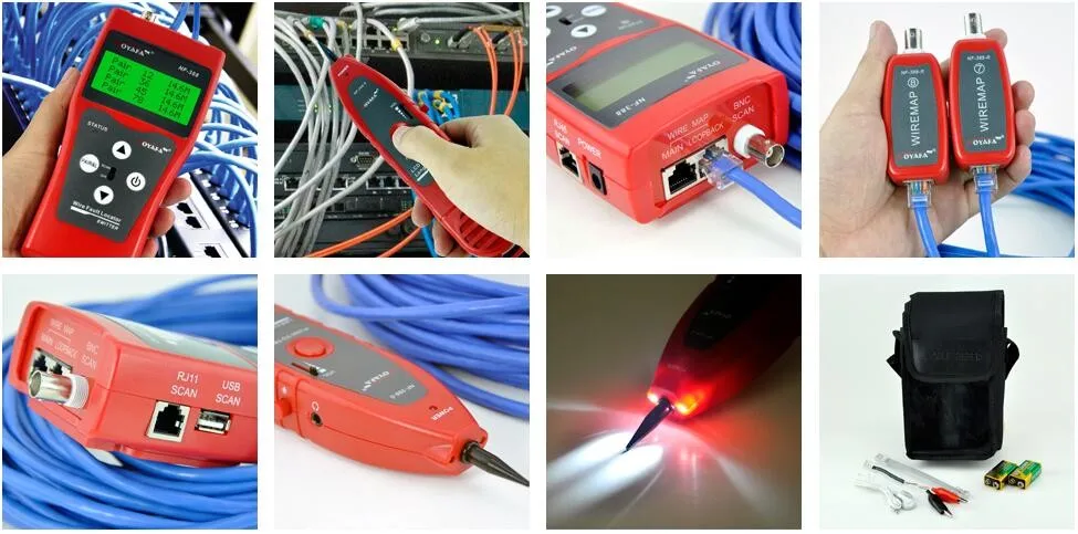 Бесплатная Доставка! NOYAFA NF-388 тестер сетевого кабеля Ethernet LAN Телефон провода трекер коаксиальный 8 дальний разъем USB