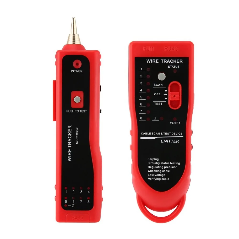 RJ11 RJ45 Cat5 Cat6 سلك الهاتف الراسم المقتفي الحبر شبكة إيثرنت محلية كابل اختبار كاشف خط مكتشف