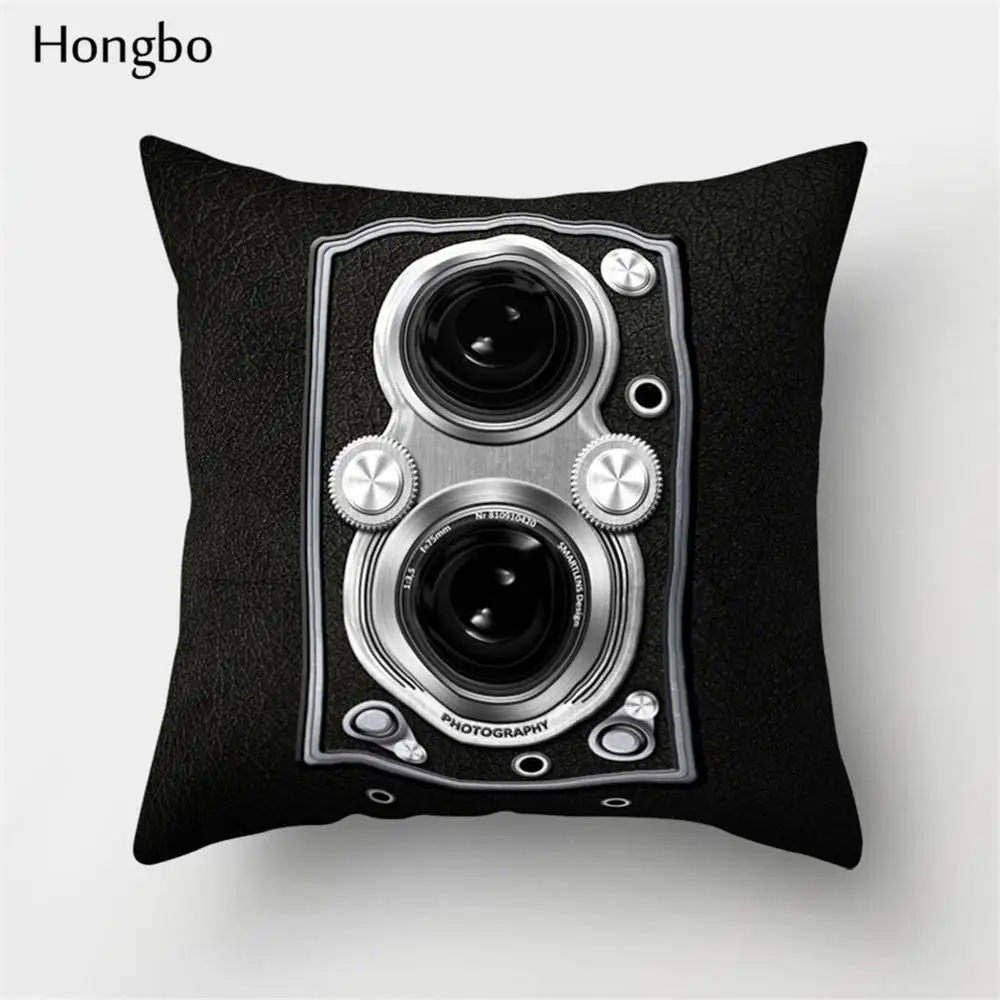 Hongbo 1 шт., винтажная Подушка камера, Ретро стиль, домашний декор, декоративная подушка, чехол, диванные подушки, чехлы - Цвет: 4