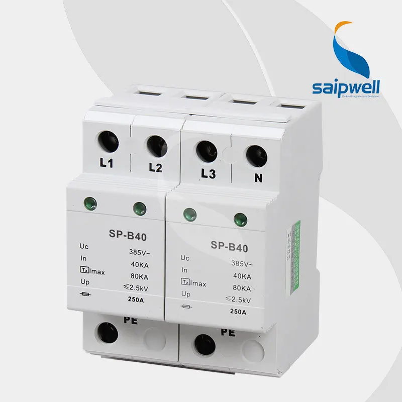 

SP-B40 2P Surge Protector,Surge Protective Device White CE UL Approval