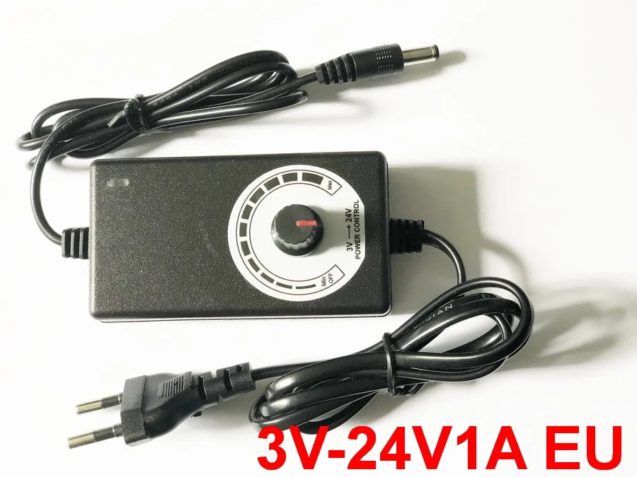 

1PCS adjustable ON/OFF DC 3V-24V 1A Adapter of voltage 3V 4.5V 5V 6V 7.5V 8V 9V 10V 11V 12V 15V 18V-24V 1A 24W supply adatper
