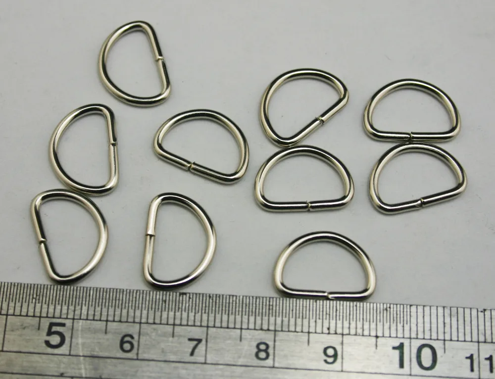 Wholesale 100 Pcs/lot Internal Length 12 MM D Ring D ring Buckle Hand