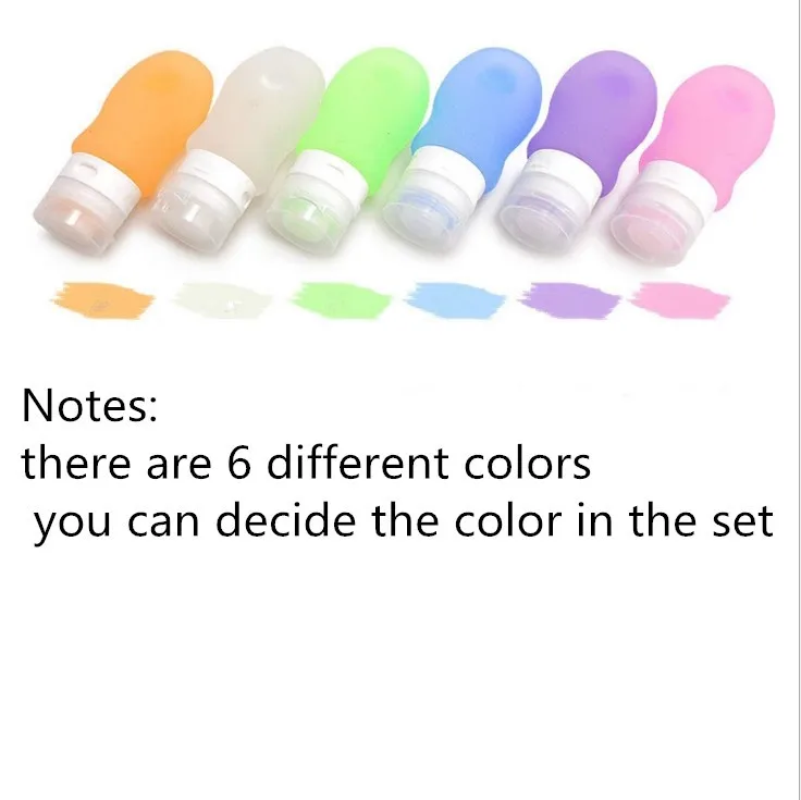 

Silicone Travel Bottles 89ml 4 Pack - TSA Airline Carry-On Approved - Squeezable & Refillable Travel Containers For Shampoo