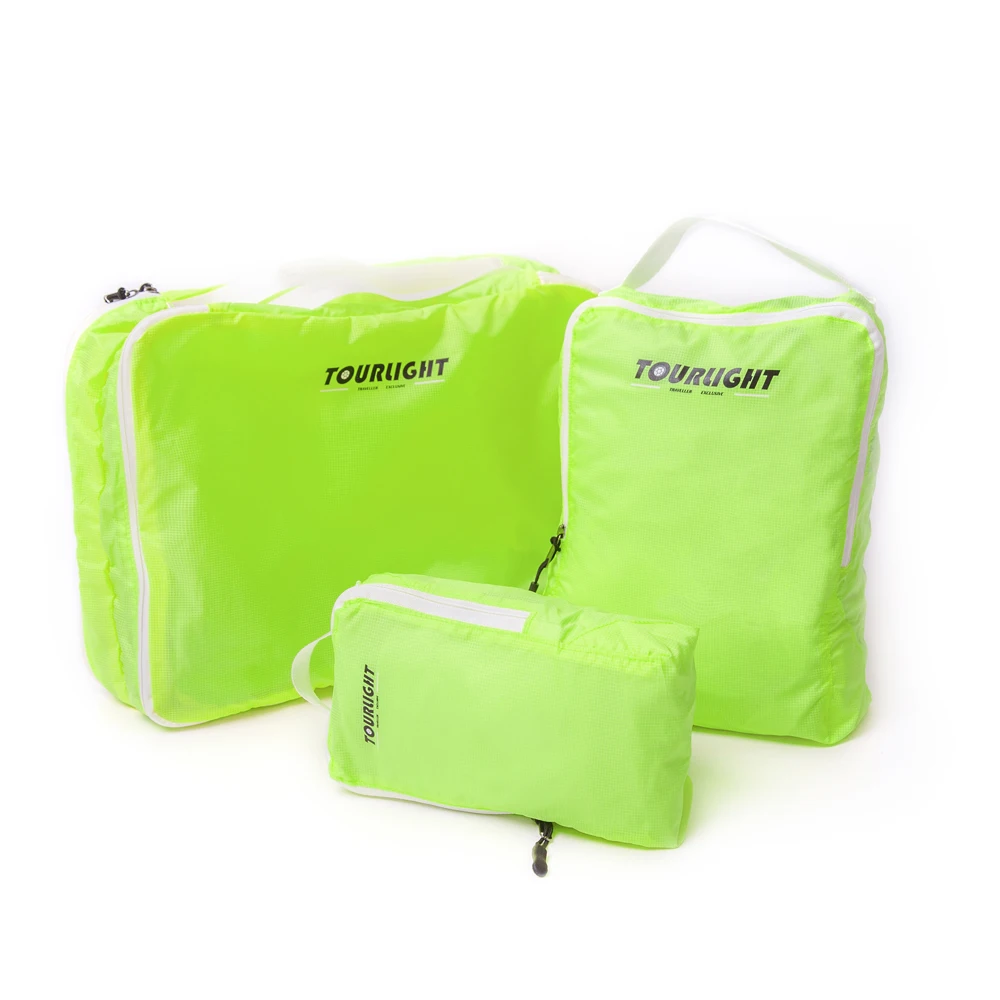 

3pc/set powerful ultralight packing cubes for business trip ultrasoft foldable breathable luggage organizer environment friendly