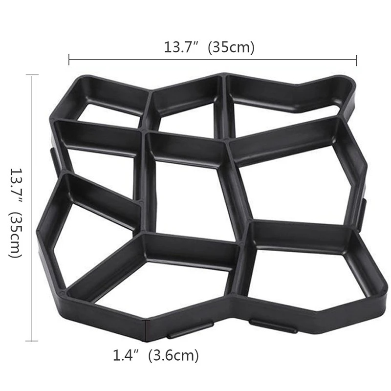 2 шт. садовая тротуарная пресс-форма садовая дорожка бетонная форма Diy Ручная тротуарная плитка цемент кирпич дорога бетонные формы Pa