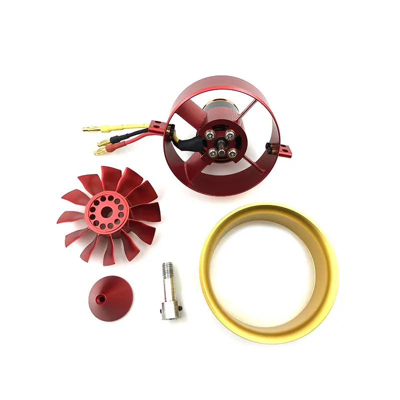 Оригинальный металлический GP 70 мм вентилятор EDF с ESC 100A набор Jet 12 Blade Lipo 4 s 6 мотор