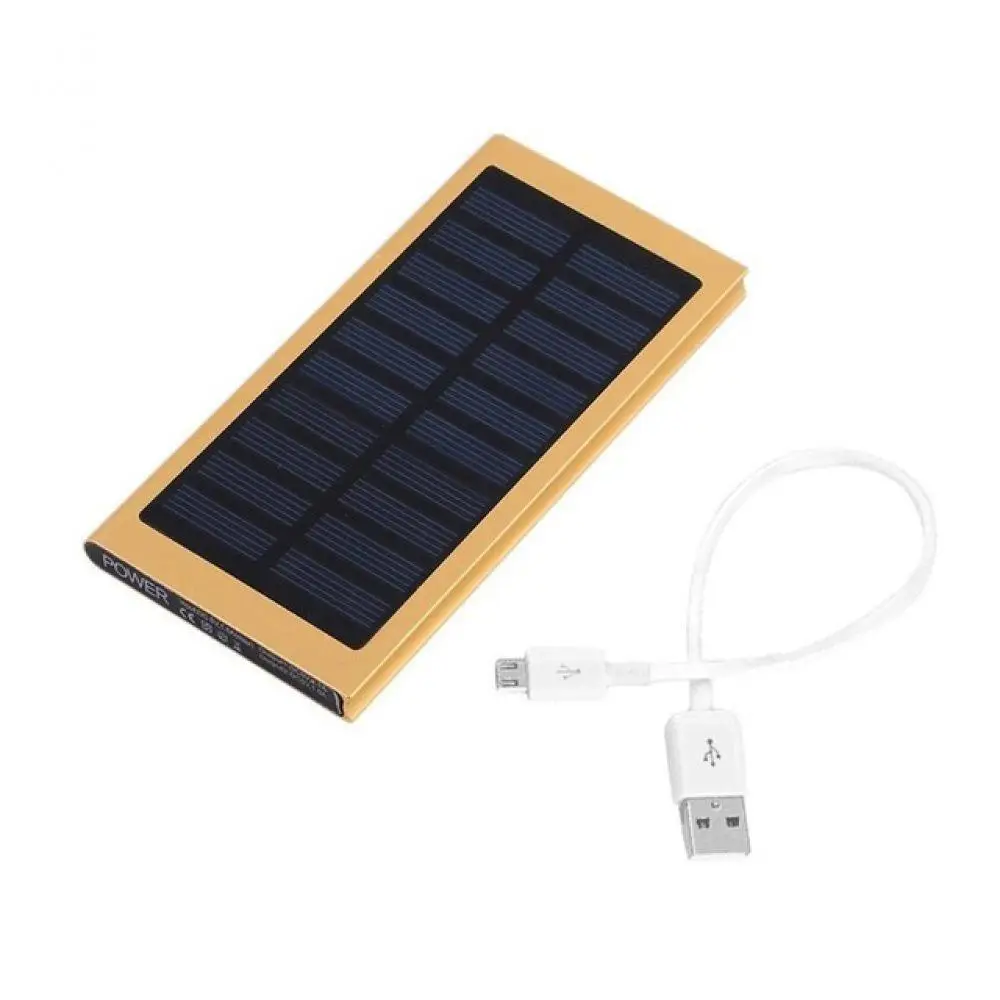 Ультра тонкий 20000mah Солнечный PowerbankDual USB LED свет внешний аккумулятор 30000 mah для iPhone X