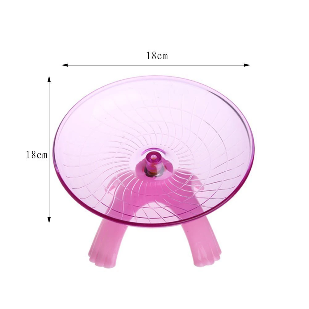 Samll животные клетка для морской свинки Хомяк Мышь диск для бега летающая тарелка Упражнение бег колеса аксессуары 18*18*11 см