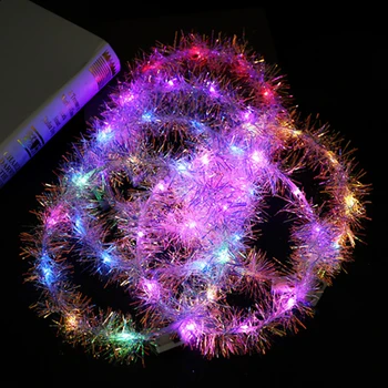 

Girls Circular Hair Ornament LED Light Glowing Flower Head Ring Headwear Toys for Children Outdoor Evening Show Party Accessorie