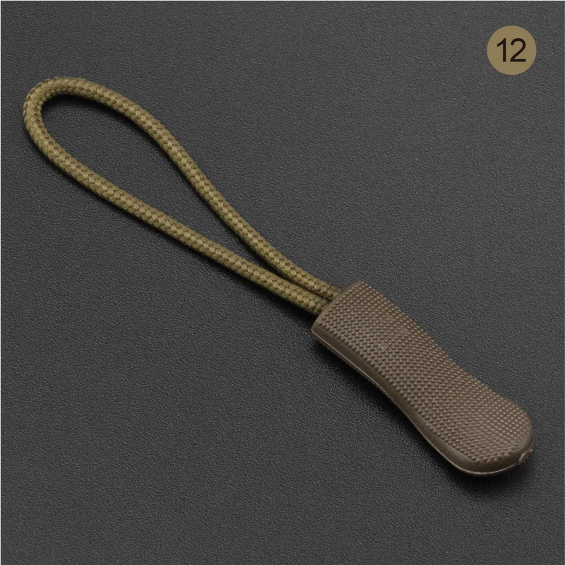 20 Pcs Color Cord Zipper Pull Apparel Bag Tactical Backpack Accessories Zip Puller DIY Zipper Head Cord Rope Strap Lariat Slider